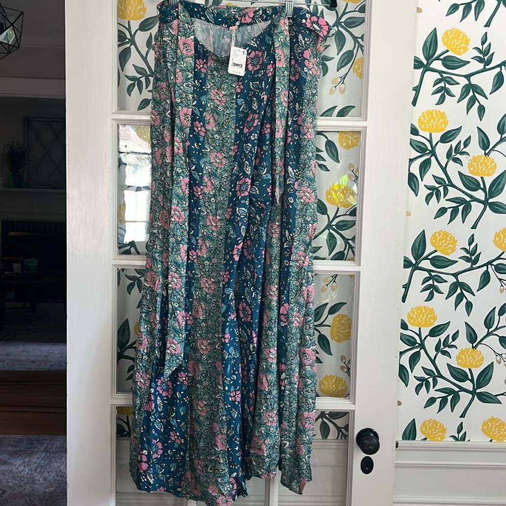 Free People, L, Blue Florals
